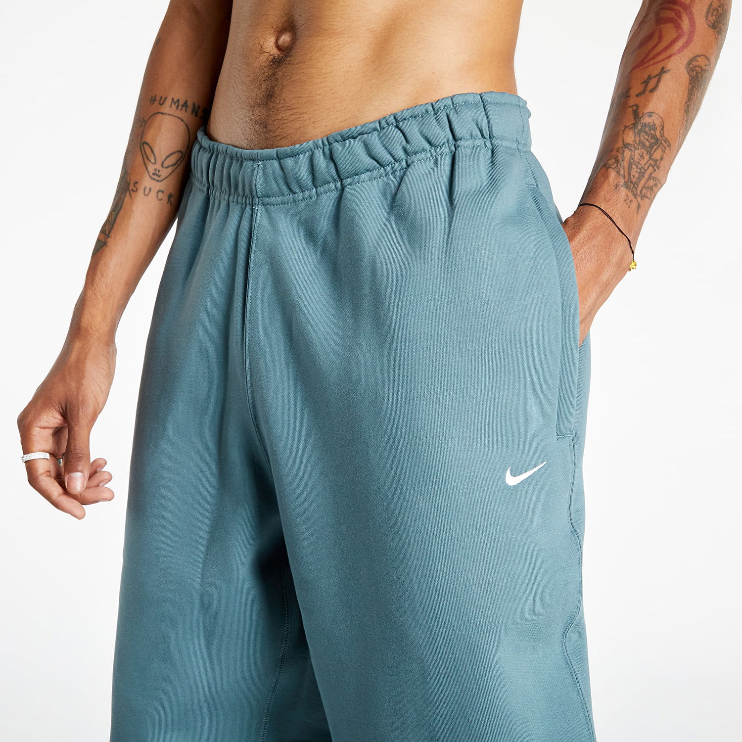 Joggingbukser Nike Lab NRG Solo Swoosh Fleece Pant Blå | CW5460-387, 1