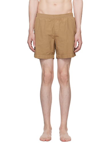 Badetøj C.P. Company Patch Swim Shorts Beige | 14CMBW005A-005991G