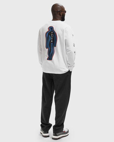 T-shirt By Parra Hotel Graphic Long Sleeve T-Shirt Hvid | 54220, 1