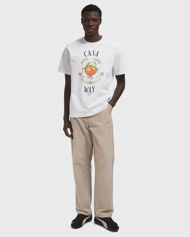T-shirt Casablanca Casa Way Orange Mascot Graphic T-Shirt Hvid | M-AW25-JTS-001-02, 1