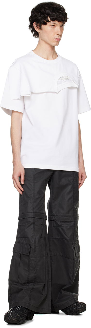 T-shirt Feng Chen Wang Feng Chen Wang Double Collar T-Shirt Hvid | FF12TSH715W, 3