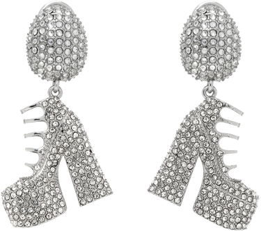 Øreringe Marc Jacobs Marc Jacobs Kiki Crystal Platform Boots Drop Earrings Metalisk | 2R3JER001J77, 0