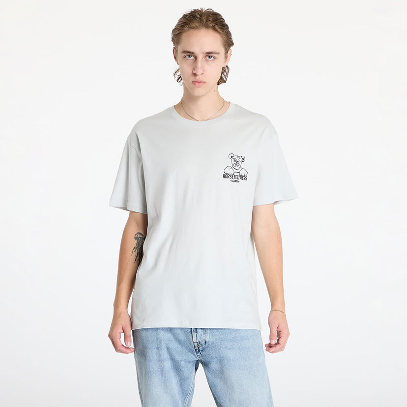 T-shirt Horsefeathers Teddy T-Shirt Cement M Grå | SM1365B