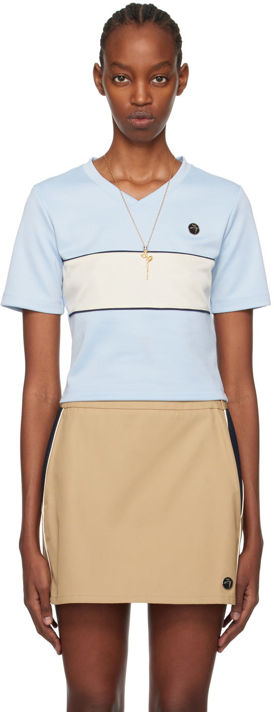 T-shirt Ambush V-Neck T-Shirt Blå | BWAA045S24JER0014100