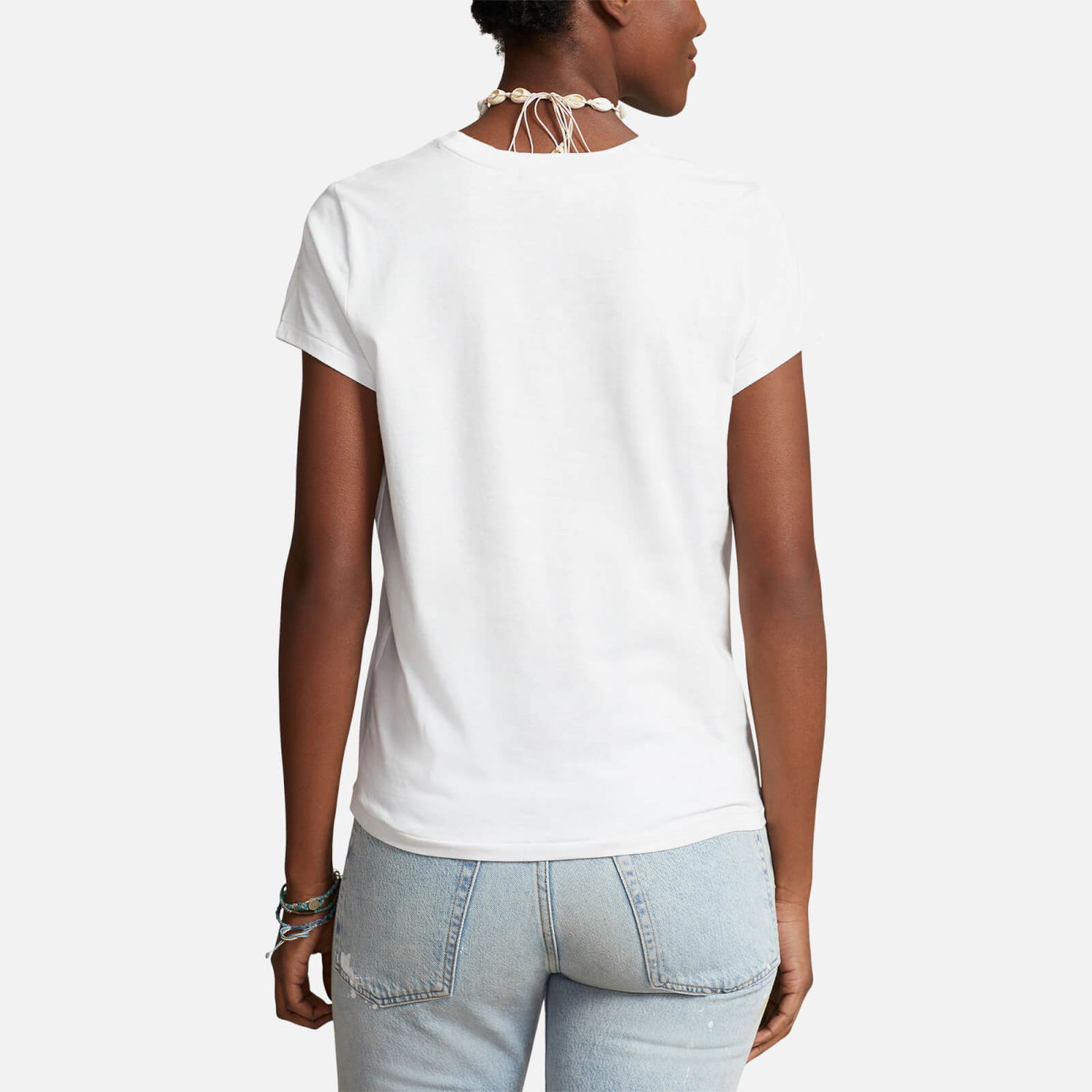 T-shirt Polo by Ralph Lauren Polo Ralph Lauren Rundhals Hvid | 211898698005, 1