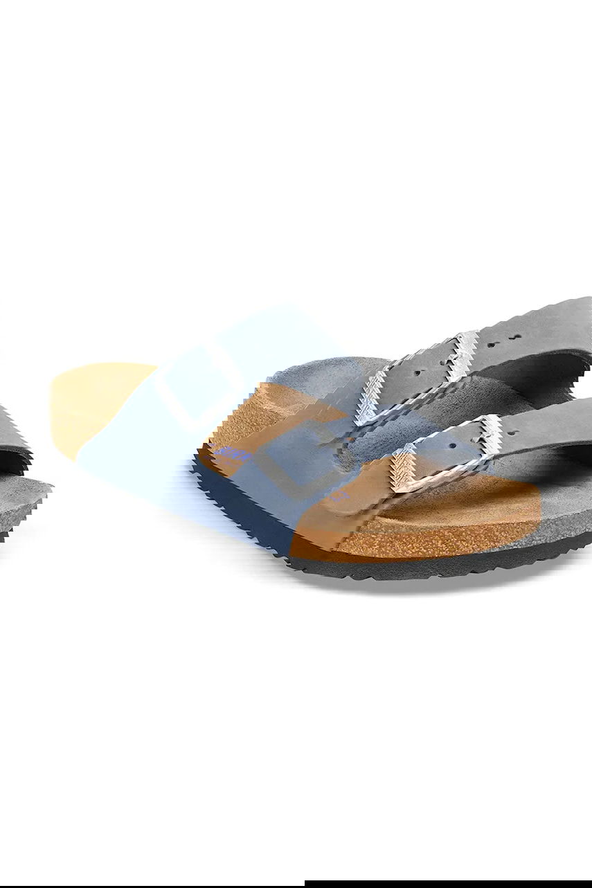 Sneakers og sko Birkenstock Birkenstock Arizona Leather Slides Blå | 1030864, 1