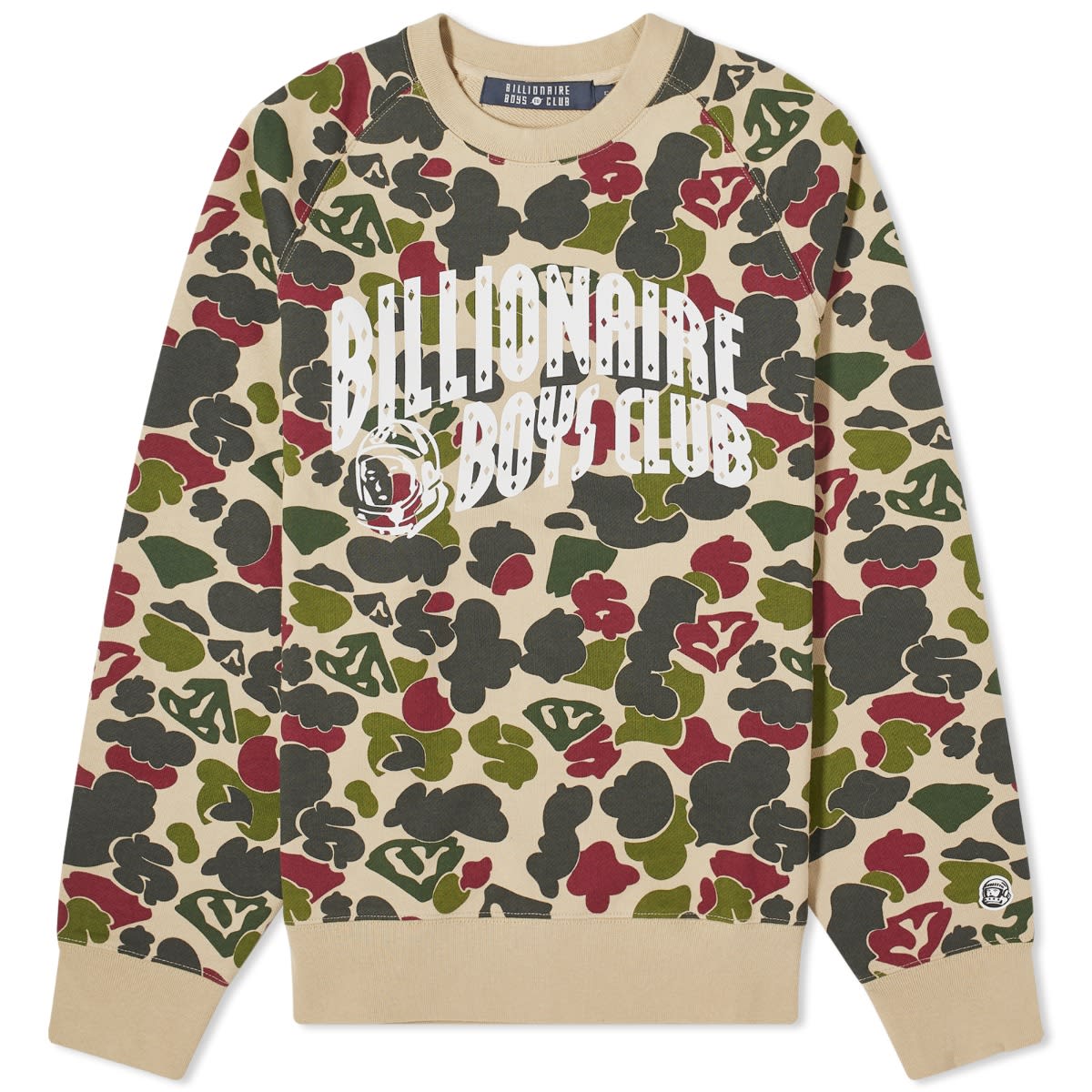 Sweatshirt BILLIONAIRE BOYS CLUB Duck Camo Crew Sweat "Multi Camo" Flerfarvet | B23450-MLT, 0