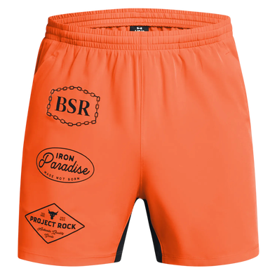 Shorts Under Armour Project Rock Ultimate 5in Training Shorts Orange | 1387773-800, 4