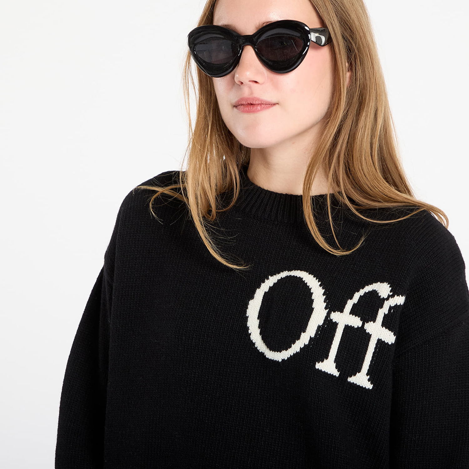 Sweater Off-White Off-White Bookish Shared Knit Crewneck Sort | OWHE10OF25KNI0021001, 1