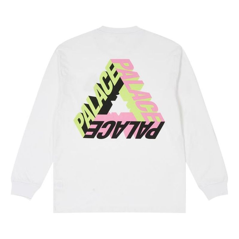 T-shirt Palace P-3D Graphic Longsleeve T-Shirt Hvid | P25LS017