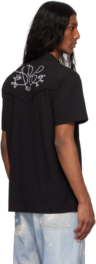 Skjorte Andersson Bell Andersson Bell Chain Embroidered Shirt Sort | atb1280m, 2