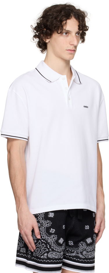 Polo skjorte AMIRI AMIRI Polo With Tipping Sort | AMJYPO1018, 4