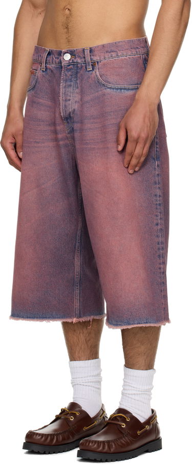 Shorts Martine Rose Martine Rose Frayed Denim Shorts Lyserød | 247WD06115, 3
