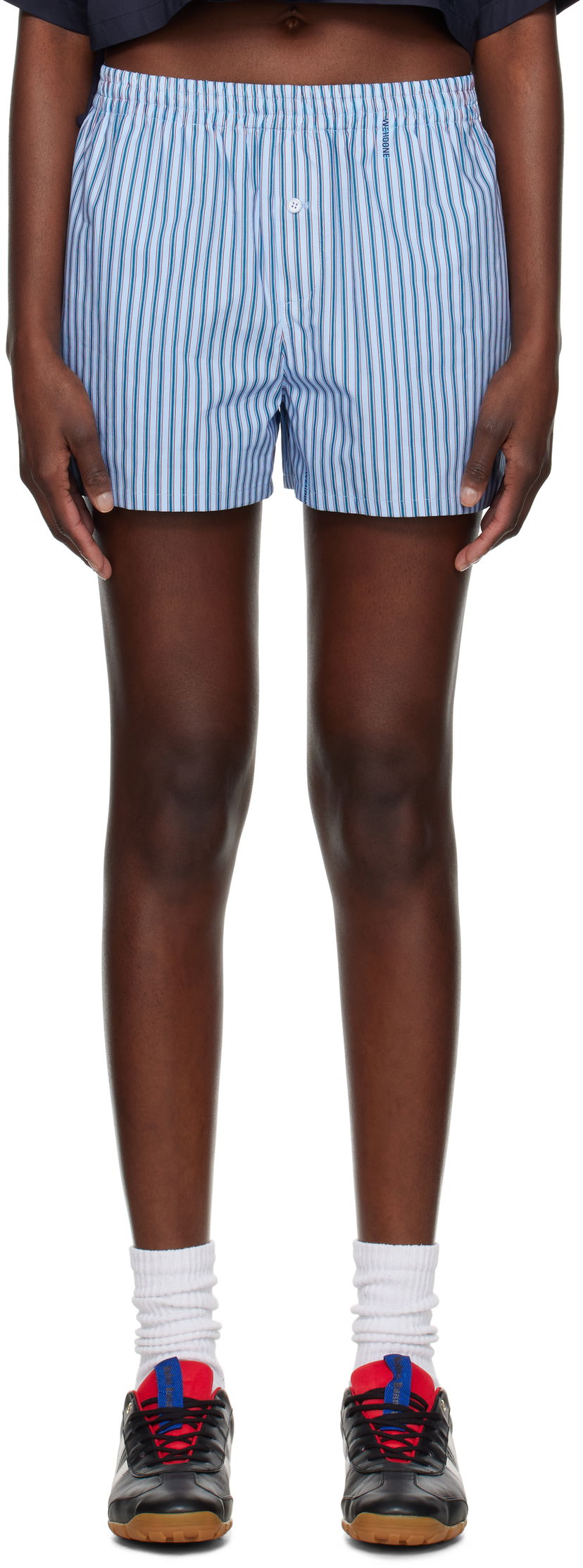 Boksere We11done We11done Classic Stripe Shorts Blå | WD-PT1-25-208-W-BL
