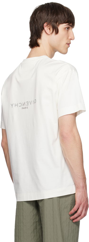 T-shirt Givenchy Givenchy Reverse Logo T-Shirt Hvid | BM71MG3YQJ130, 2