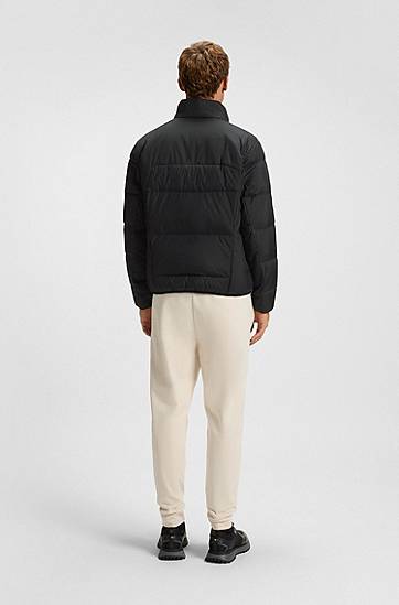 Puffer jakke BOSS Water-repellent down jacket with sleeve pocket Sort | 50544322, 1