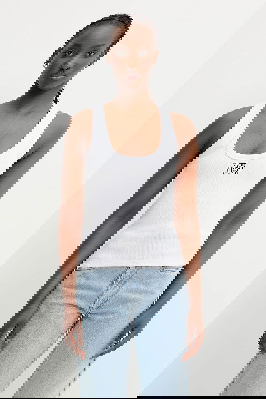Tanktop Ksubi KSUBI Stacked Origin Tank Top Hvid | WPS24TA005, 0
