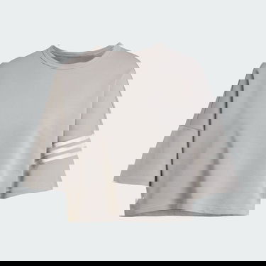 Crop top adidas Performance Neuclassics Cropped Three Stripe Sweatshirt Grå | JI8509, 3