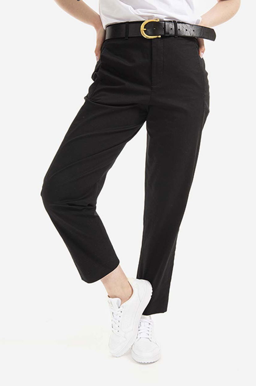 Bukser WOOLRICH Trousers Medium Waist Sort | CFWWTR0118FRUT3028