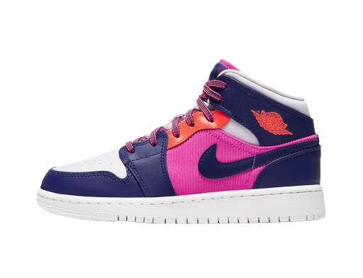 Sneakers og sko Jordan Air Jordan 1 Mid Fire Pink Barely Grape (GS) Lilla | 555112-602