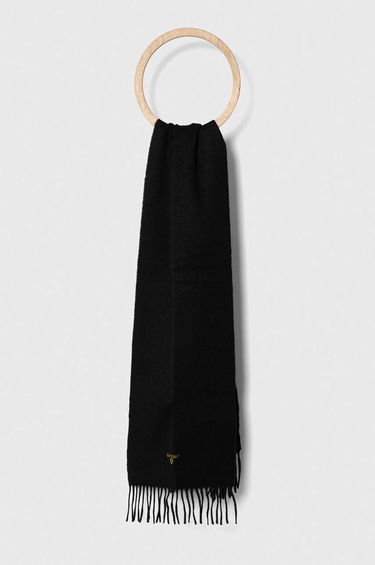 Tørklæde Barbour Wool Scarf Sort | USC0008, 0