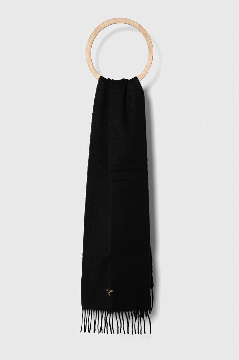 Tørklæde Barbour Wool Scarf Sort | USC0008