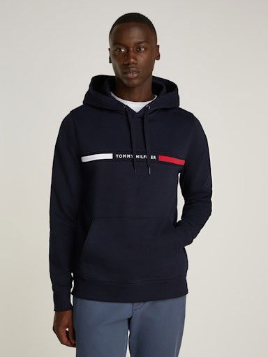Sweatshirt Tommy Hilfiger Hoodie With Logo Blå | MW0MW37361DW5, 0