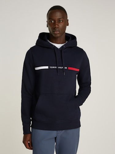 Sweatshirt Tommy Hilfiger Hoodie With Logo Blå | MW0MW37361DW5, 0