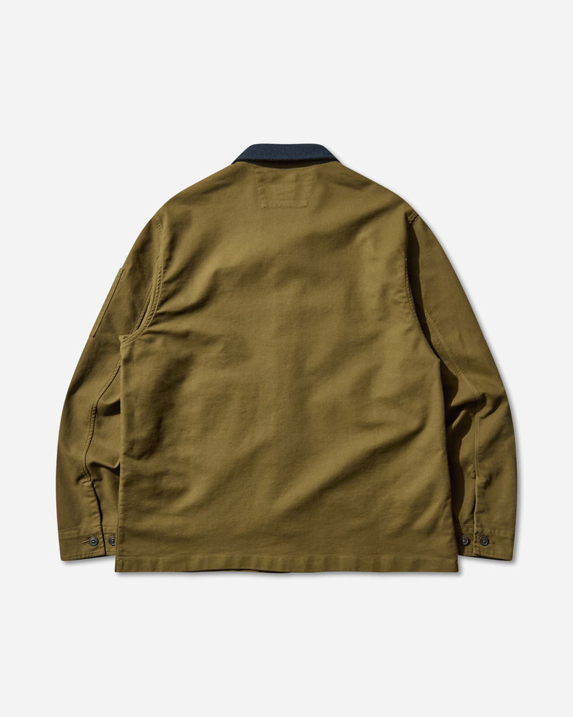 Skjorte C.P. Company Double Satin Utility Overshirt Grøn | 19CMOS286A-110471G 652