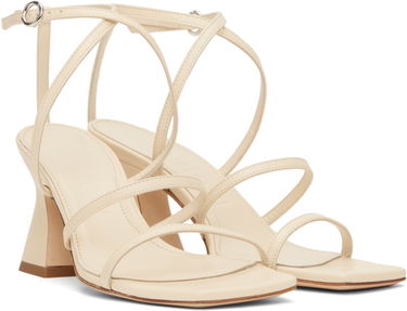 Tilbehør Aeyde Aeyde Edda Leather Heeled Sandals Beige | A11-HS-HLMS75CH152-SS25-100-007, 3
