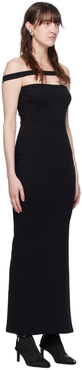 Kjole Courrèges Courrèges Hyperbole Off-the-Shoulder Maxi Dress Sort | 224JRO400JS0121, 1