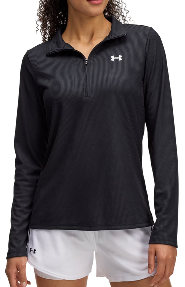 Sweatshirt Under Armour Tech Rib 1/2 Zip Sweatshirt Sort | 1389857-001, 0