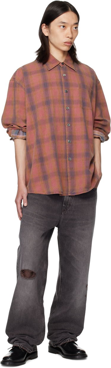 Skjorte OUR LEGACY Our Legacy Borrowed Plaid Shirt Lyserød | M4252BIDC, 3
