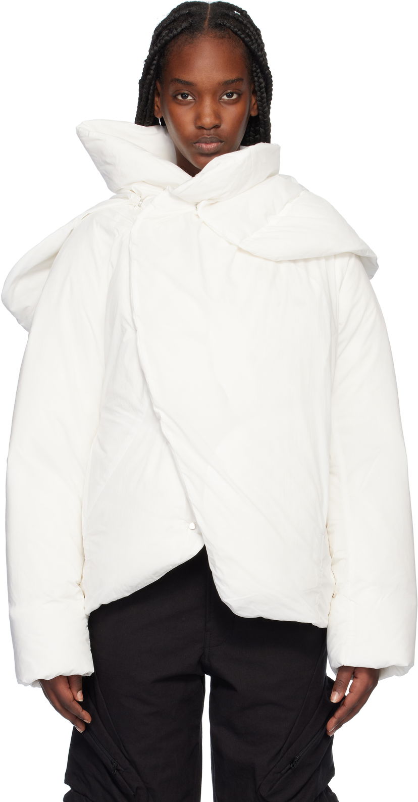 Puffer jakke Post Archive Faction (PAF) 7.0 Center Down Jacket Hvid | 7.0 ODC-W