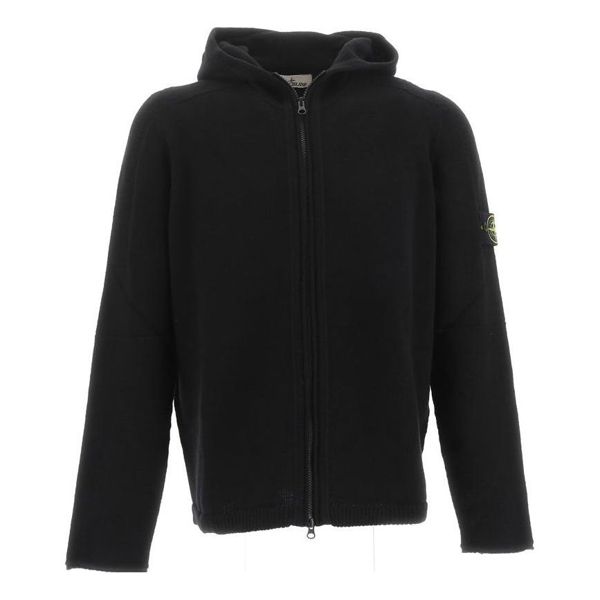 Sweater Stone Island Zip Hoodie Sort | 7915509A3-V0029, 0