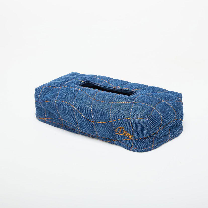 Tilbehør Dime Dime Quilted Tissue Box Cover Blå | DIMEFA2529IND