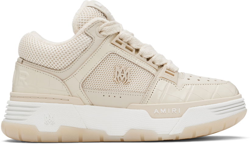 Sneakers og sko AMIRI AMIRI Croc Debossed MA-1 Beige | AWFOSR1138