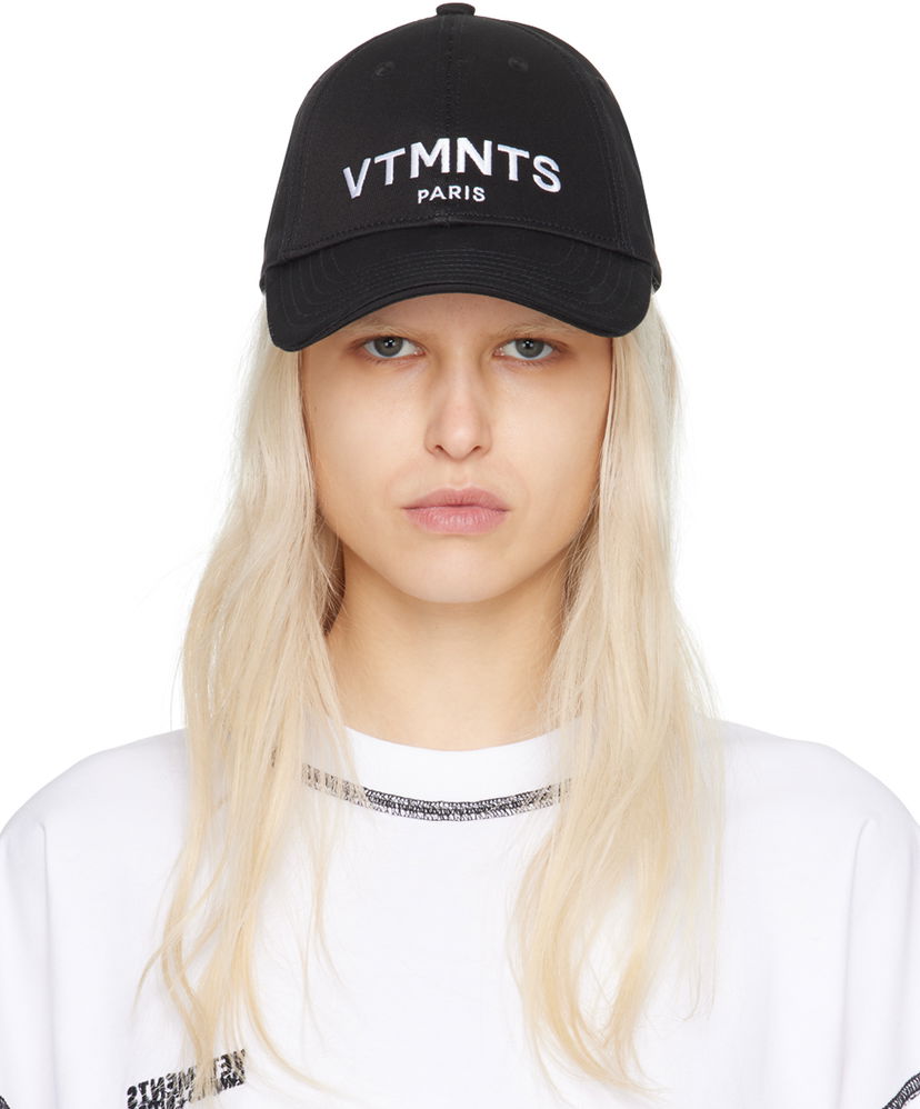 Kasket VETEMENTS VTMNTS Paris Logo Cap Sort | VL20CA300BW