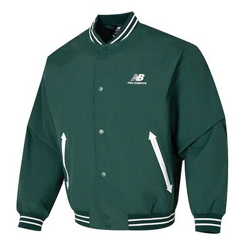 Bomberjakke New Balance NBX Urban Remix Varsity Jacket Grøn | AMJ33362-NWG