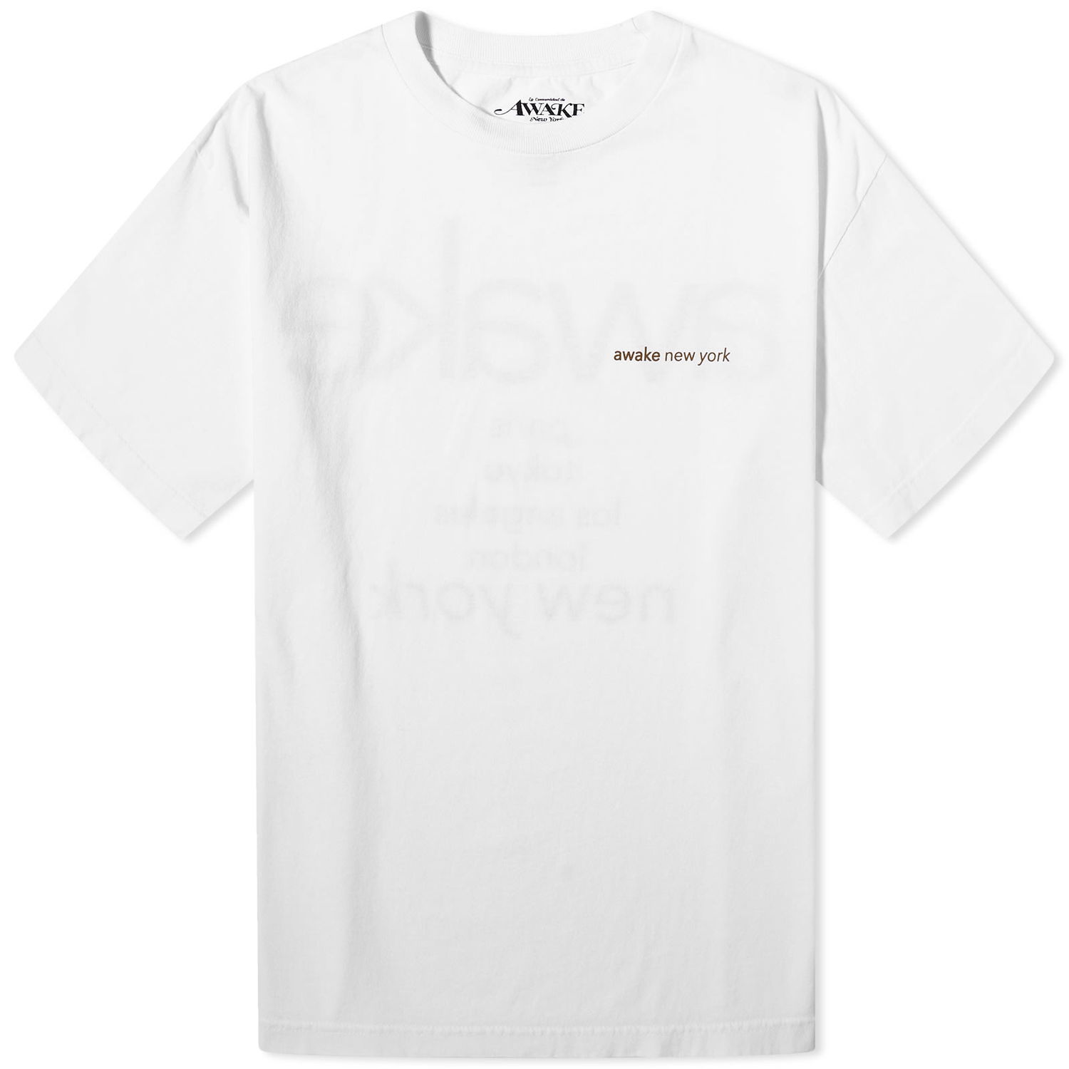 T-shirt Awake NY City T-Shirt Hvid | AWK-FW23-TS002-WHT, 0