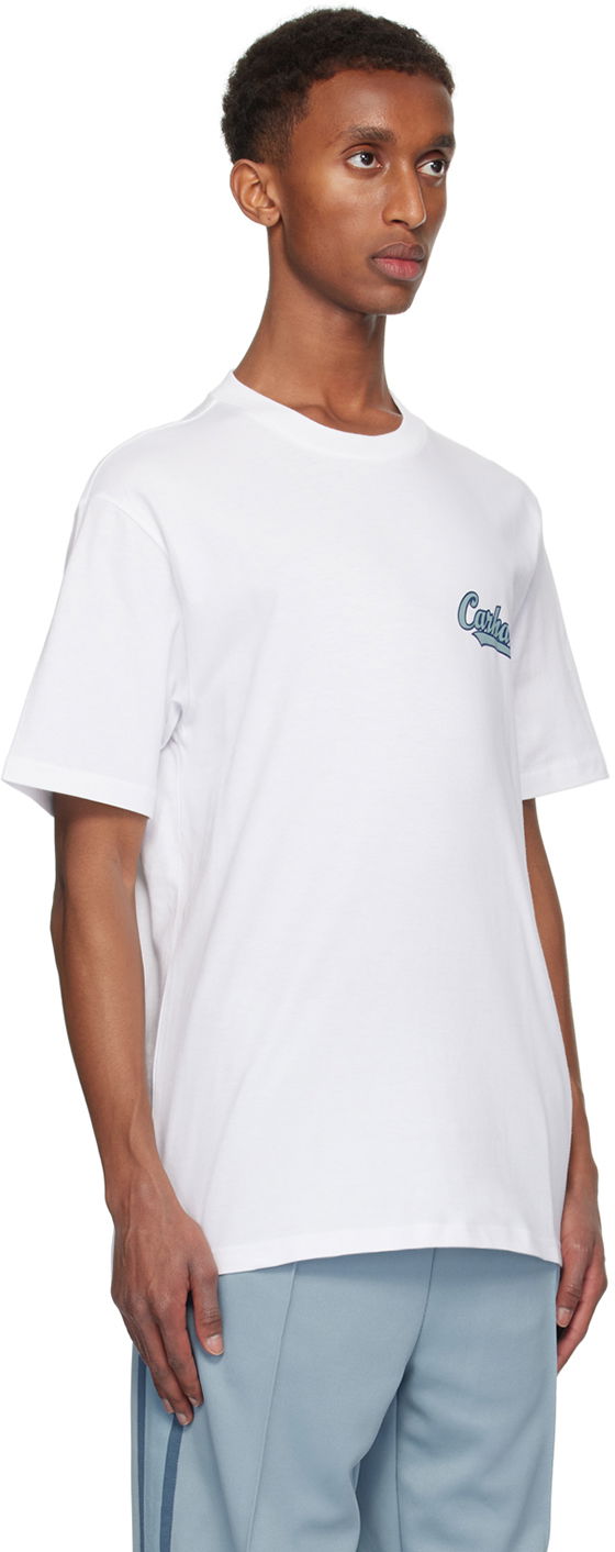 T-shirt Carhartt WIP Spill Logo Print T-Shirt Hvid | I033950, 1