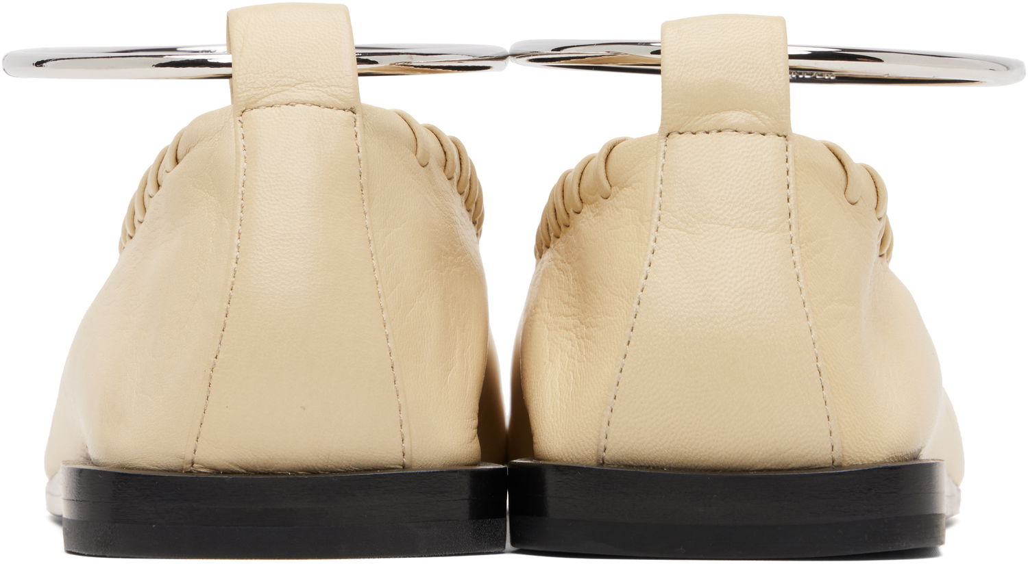Sneakers og sko Jil Sander Jil Sander Ring Ballerina Flats Beige | J15WZ0009_P4864, 1