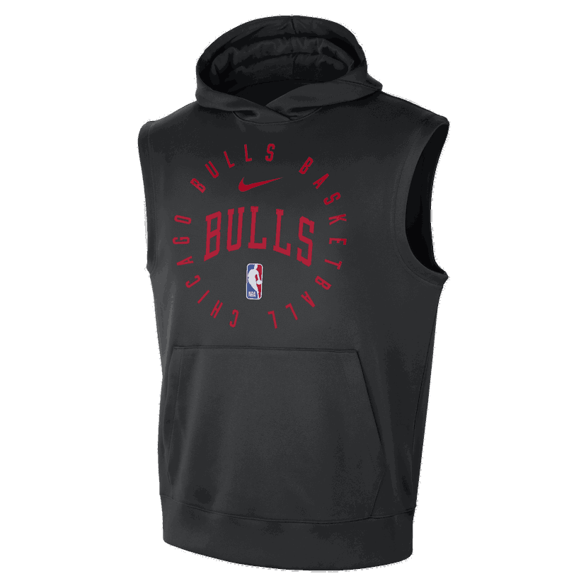 Sweatshirt Nike NBA Chicago Bulls Spotlight Sleeveless Hoodie Sort | HJ9161-010