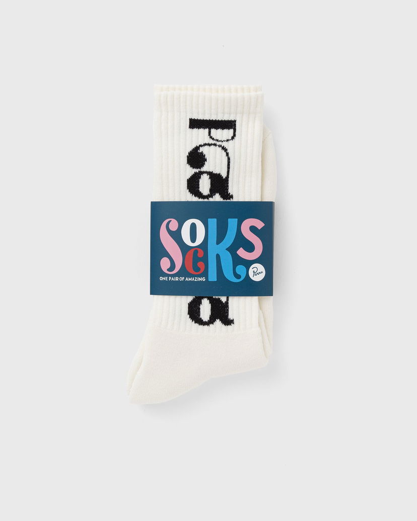 Sokker By Parra Logo Crew Socks Hvid | 54265
