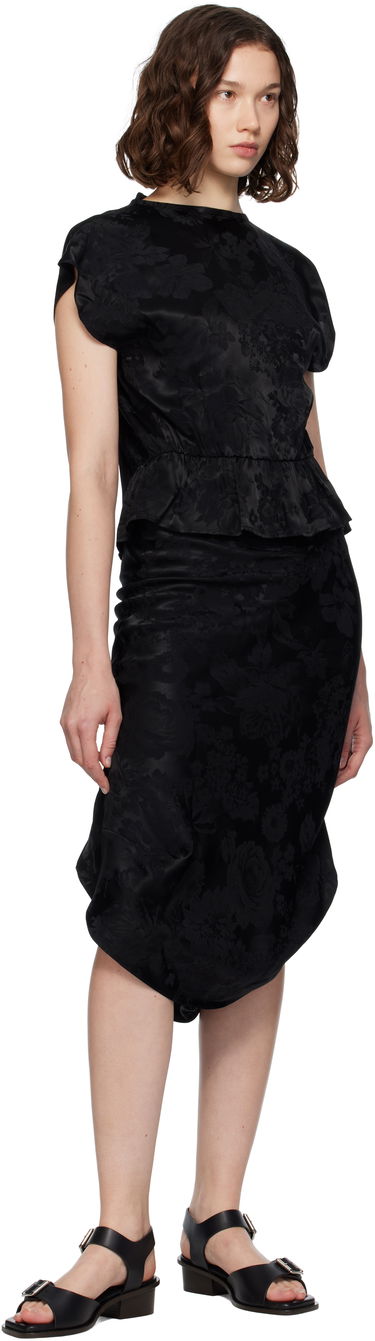 Nederdel Maison Margiela Floral Midi Skirt Sort | S52ME0025 M35471, 3