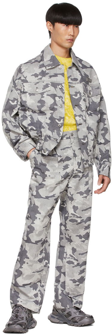 Cargo bukser Feng Chen Wang Feng Chen Wang Cotton Camouflage Trousers Grå | FMS13TR05, 3
