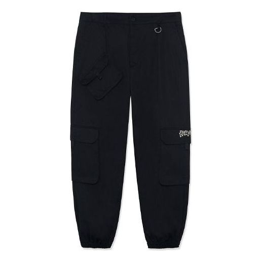 Cargo bukser Li-Ning BadFive Changan Boy Loose Fit Cargo Pants Sort | AKXR619-1, 0