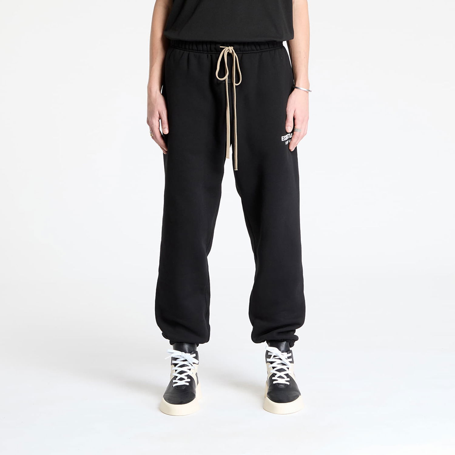 Joggingbukser Fear of God Fleece Essential Sweatpants Sort | 130HO242020F-001, 0