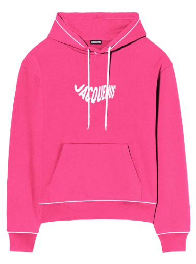 Sweatshirt Jacquemus Le Vague Print Wave Lyserød | 225JS033-2210 4AN