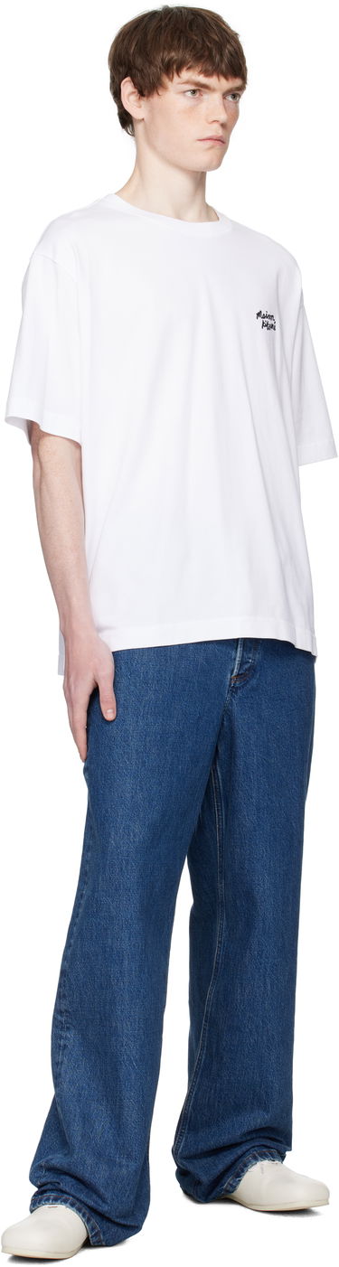 T-shirt MAISON KITSUNÉ Maison Kitsuné Handwriting Oversized T-Shirt Hvid | PM00110KJ0119, 3